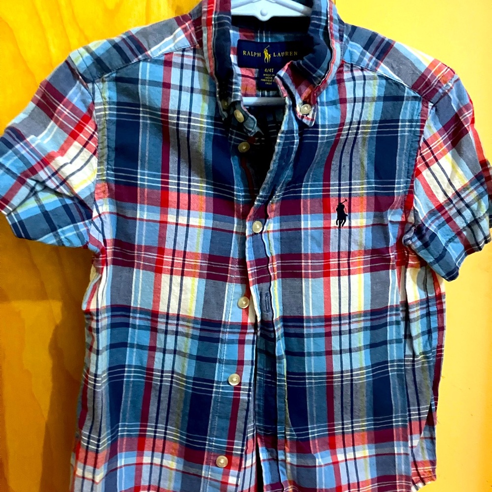 Ralph Lauren Gently Used Polo Button Up size 4/4t
